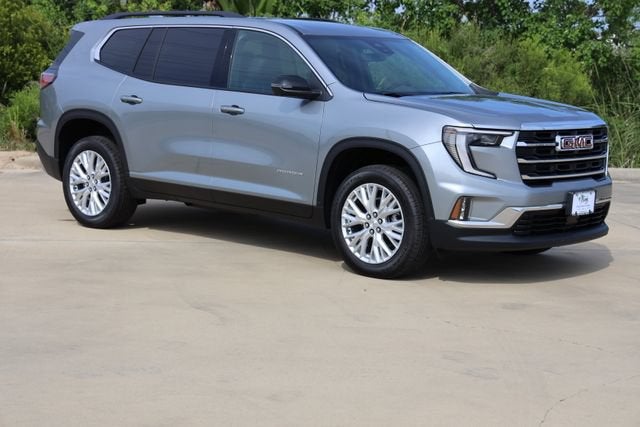 2026 GMC Acadia Elevation in Sterling Metallic — front three-quarter view