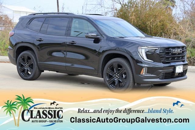 2026 GMC Acadia Elevation in Ebony Twilight Metallic — front three-quarter view