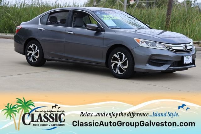 2016 Honda Accord Sedan LX in Gray — front three-quarter view