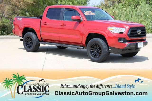 2022 Toyota Tacoma 2WD SR in Red — front three-quarter view