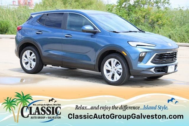 2026 Buick Encore GX Preferred in Ocean Blue Metallic — front three-quarter view