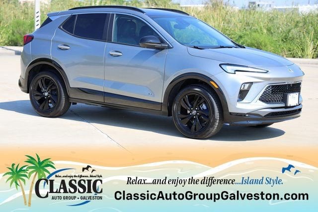 2026 Buick Encore GX Sport Touring in Moonstone Gray Metallic — front three-quarter view