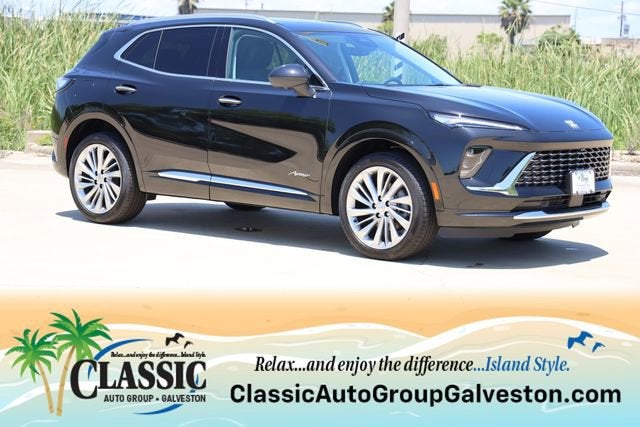 2026 Buick Envision Avenir in Ebony Twilight Metallic — front three-quarter view